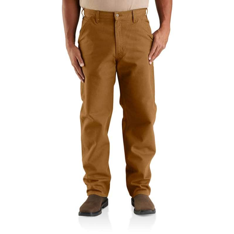 Carhartt  Carhartt Brown Loose Fit Washed Duck Utility Work Pant