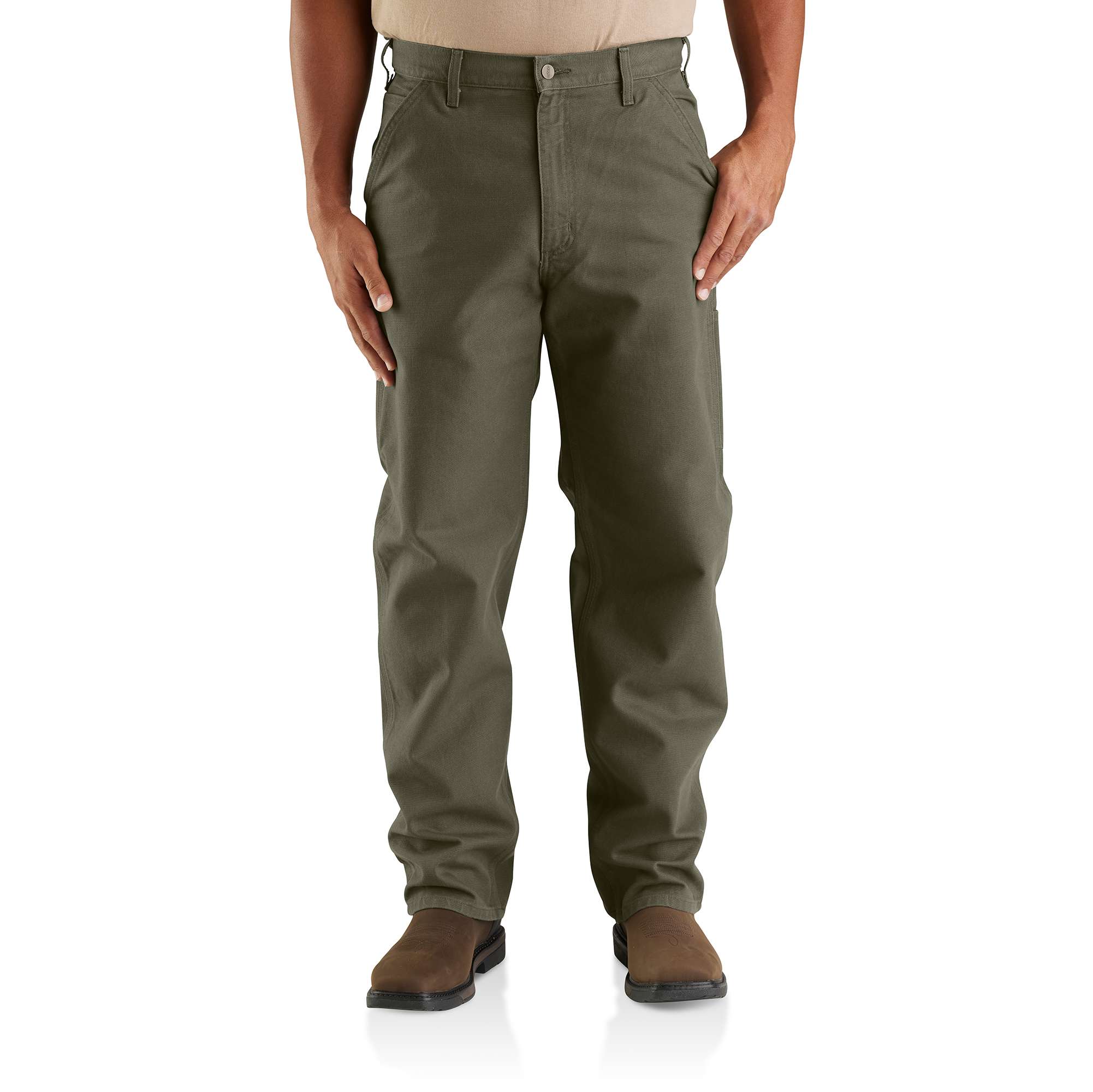 Men's Utility Work Pant - Loose Fit - Washed Duck, L34