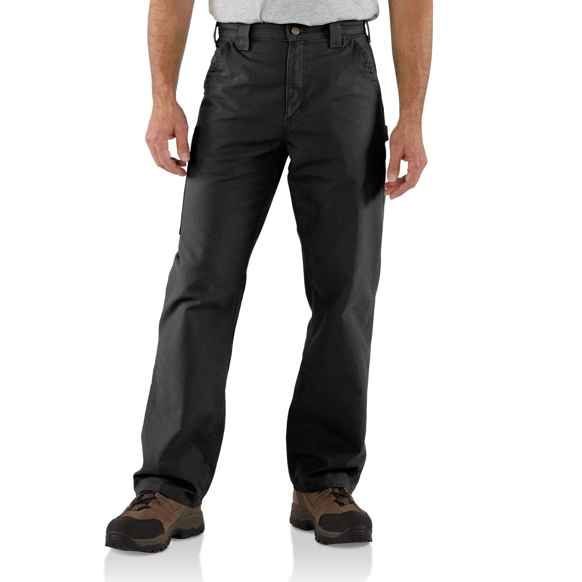 Men's 33x30 Black Cotton Straight Leg Non-Denim Bottoms