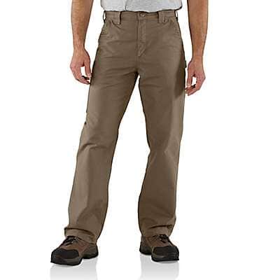 Carhartt Men's Light Brown Loose Fit Canvas Utility Work Pant