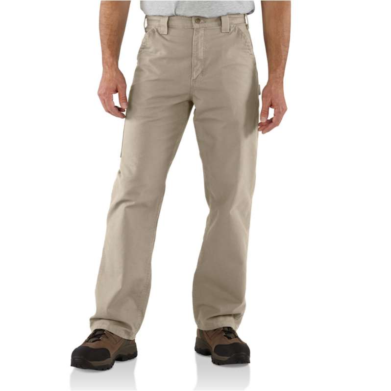 Carhartt  Tan Men's Utility Work Pant - Loose Fit - Canvas