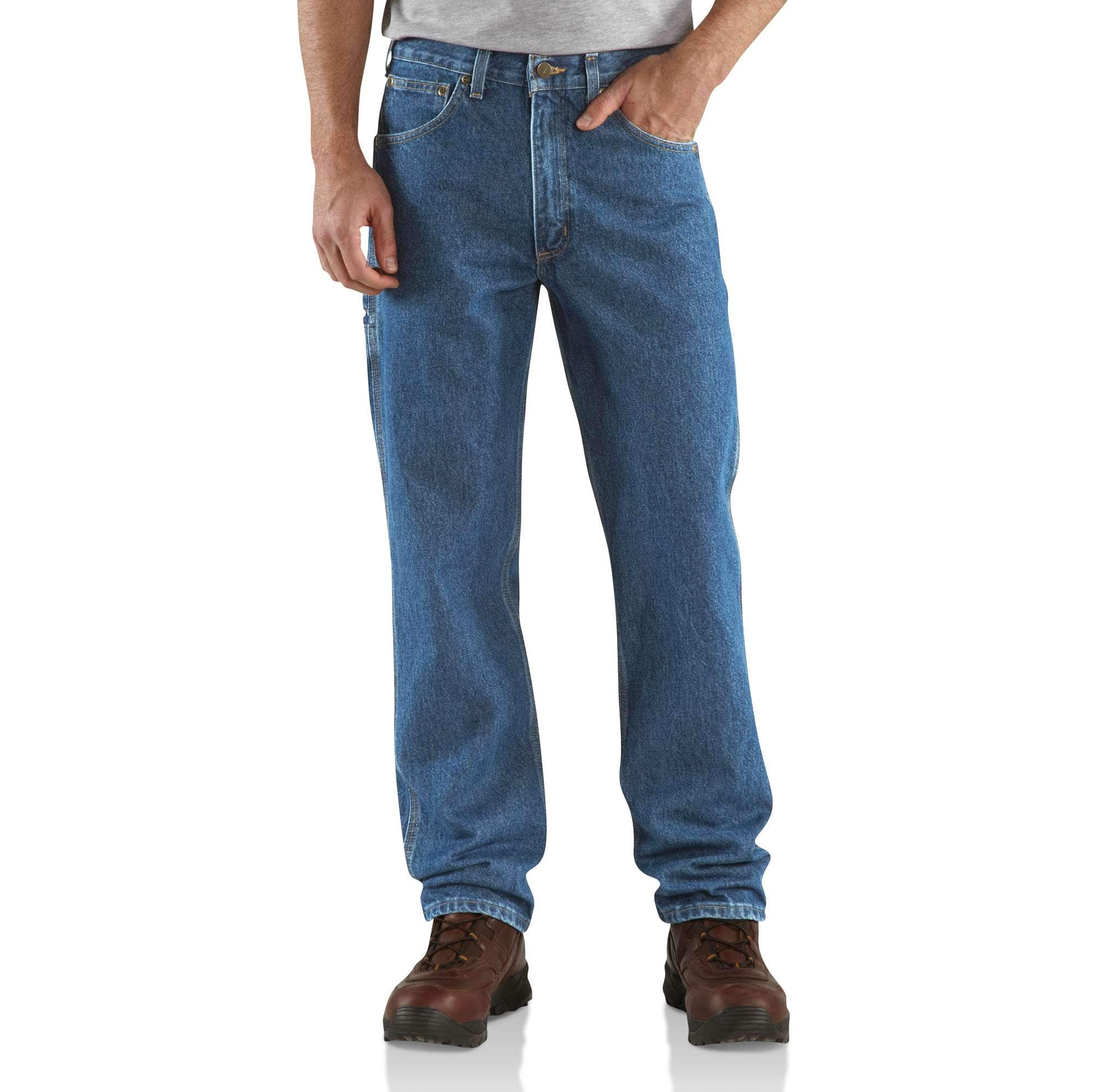 Carhartt Mens Relaxed Fit Denim Carpenter Jean - FitnessRetro