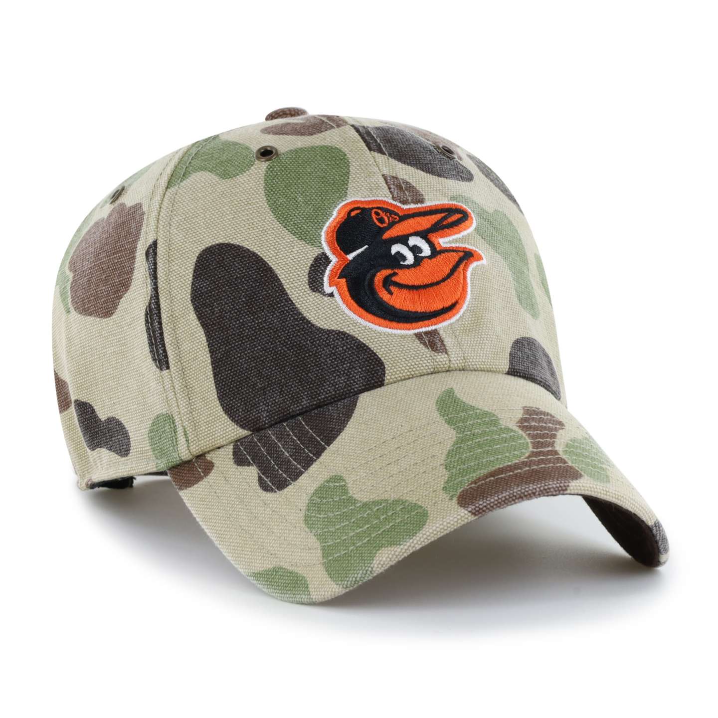 Бейсболка '47 Baltimore Orioles Camo Clean Up для Carhartt, цвет: Камуфляжный — фото 4