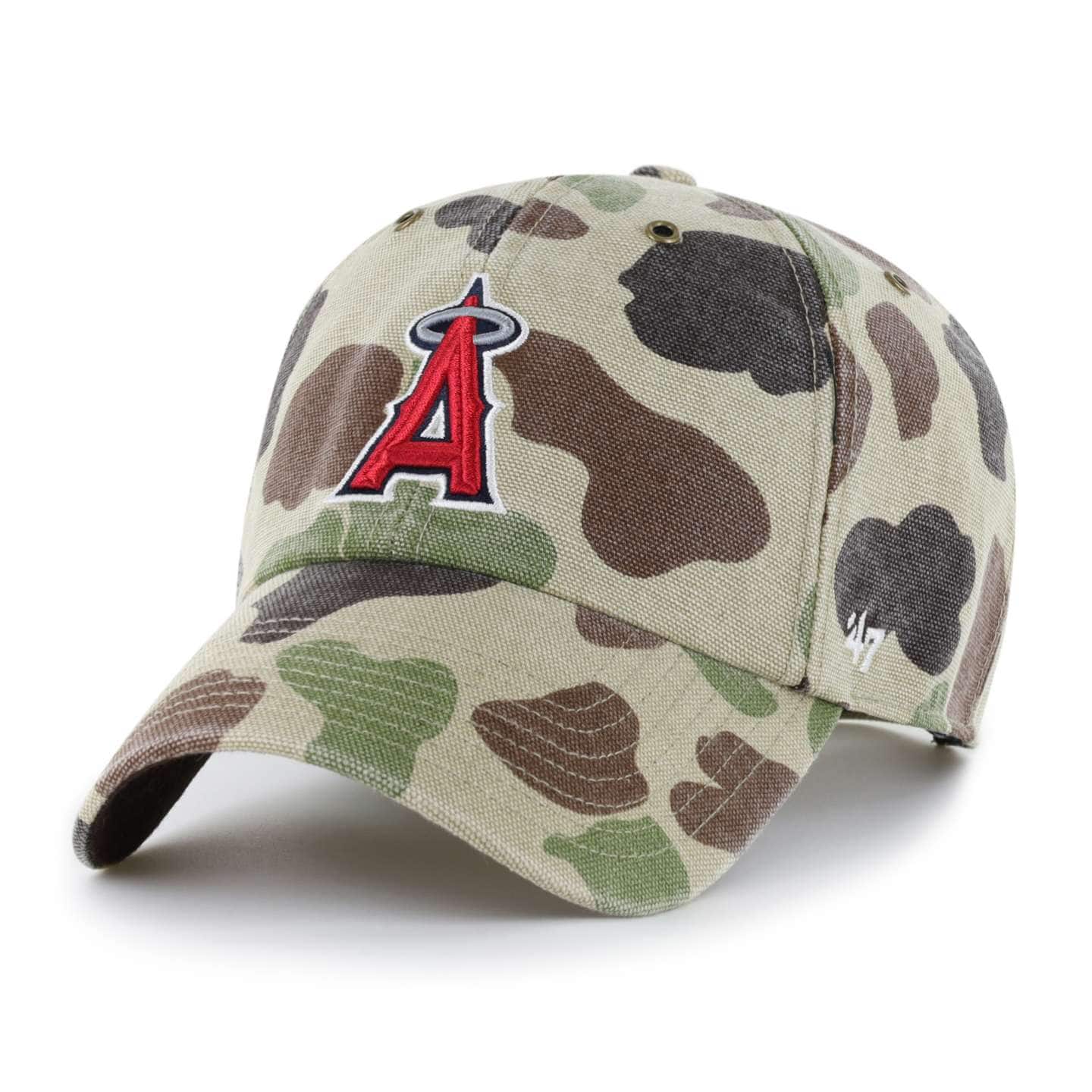 Мужская бейсболка '47 Los Angeles Angels Camo Clean Up для Carhartt, цвет: Камуфляжный — фото 1