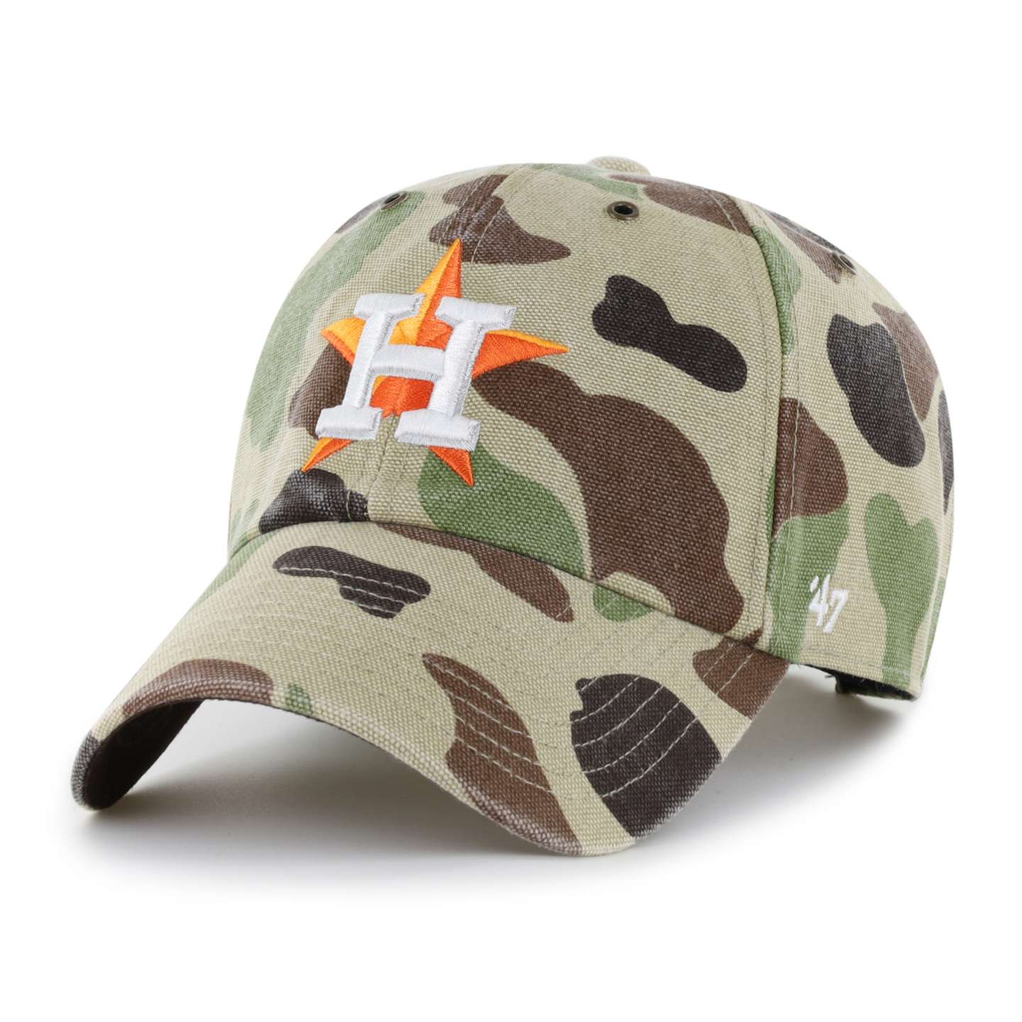 Мужская бейсболка '47 Houston Astros Camo Clean Up для Carhartt, цвет: Камуфляжный — фото 1