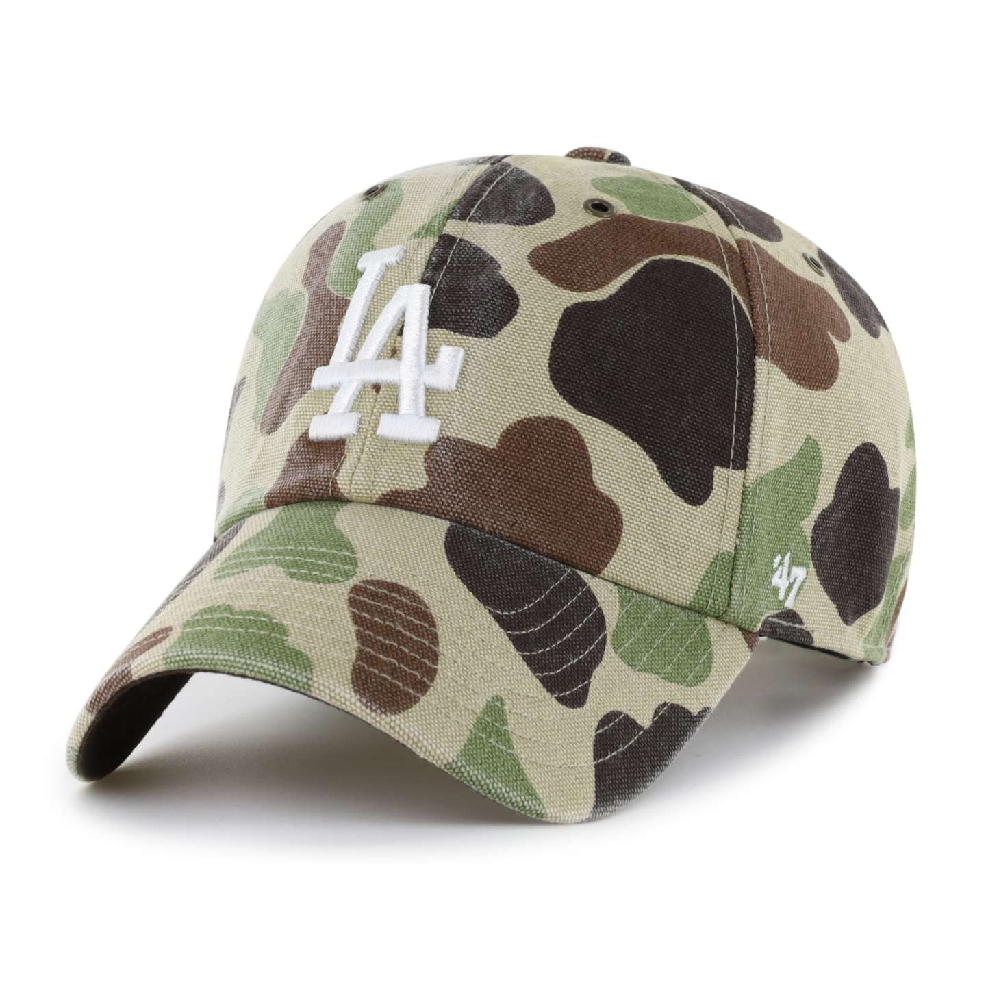 Мужская бейсболка '47 Los Angeles Dodgers Camo Clean Up для Carhartt, цвет: Камуфляжный — фото 1