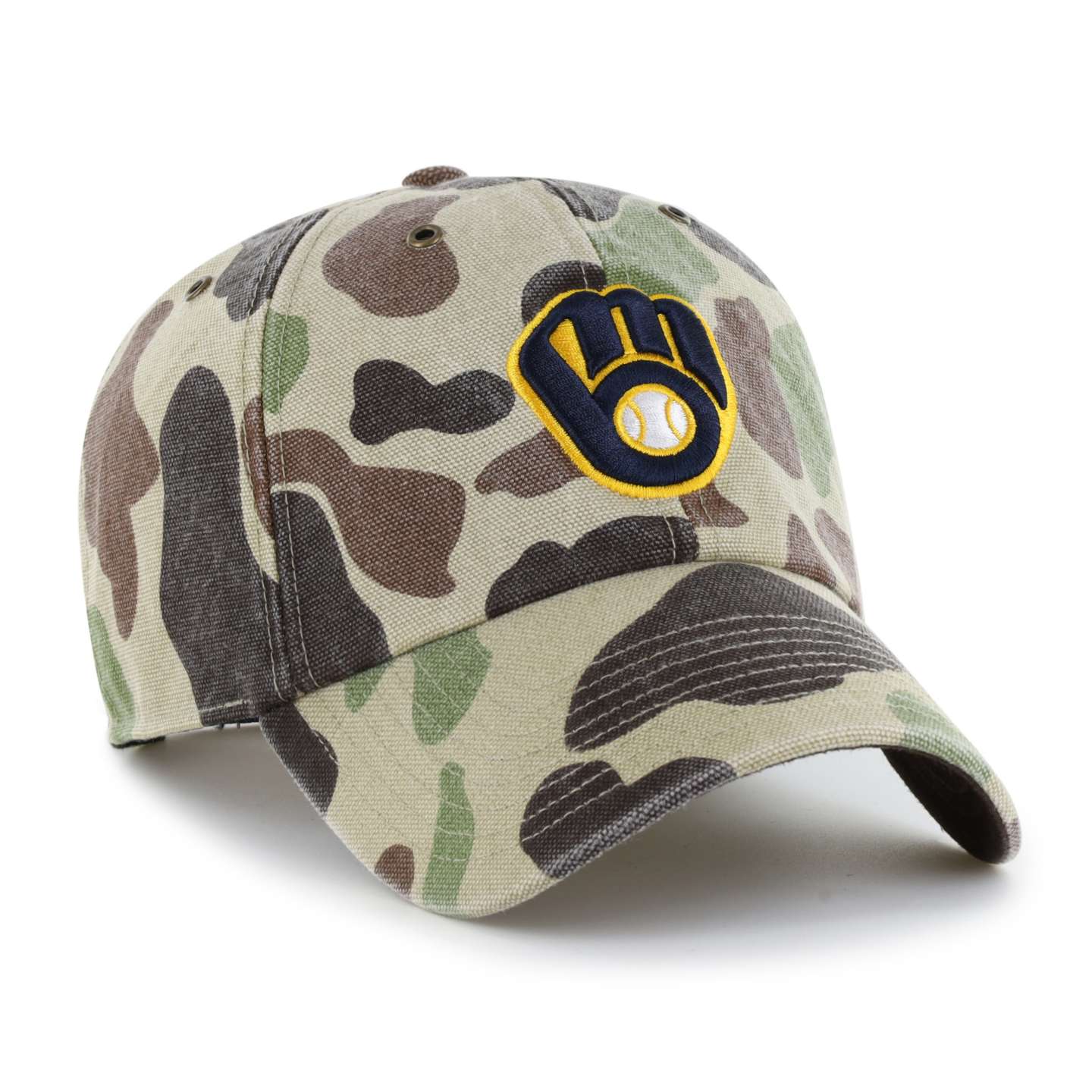 Мужская бейсболка '47 Milwaukee Brewers Camo Clean Up для Carhartt, цвет: Камуфляжный — фото 4