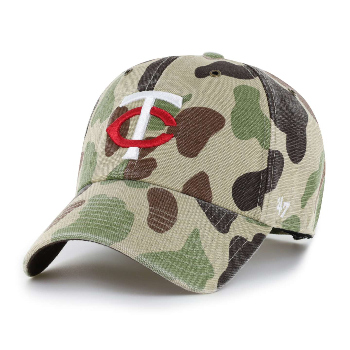 Мужская бейсболка '47 Minnesota Twins Camo Clean Up для Carhartt, цвет: Камуфляжный — фото 1