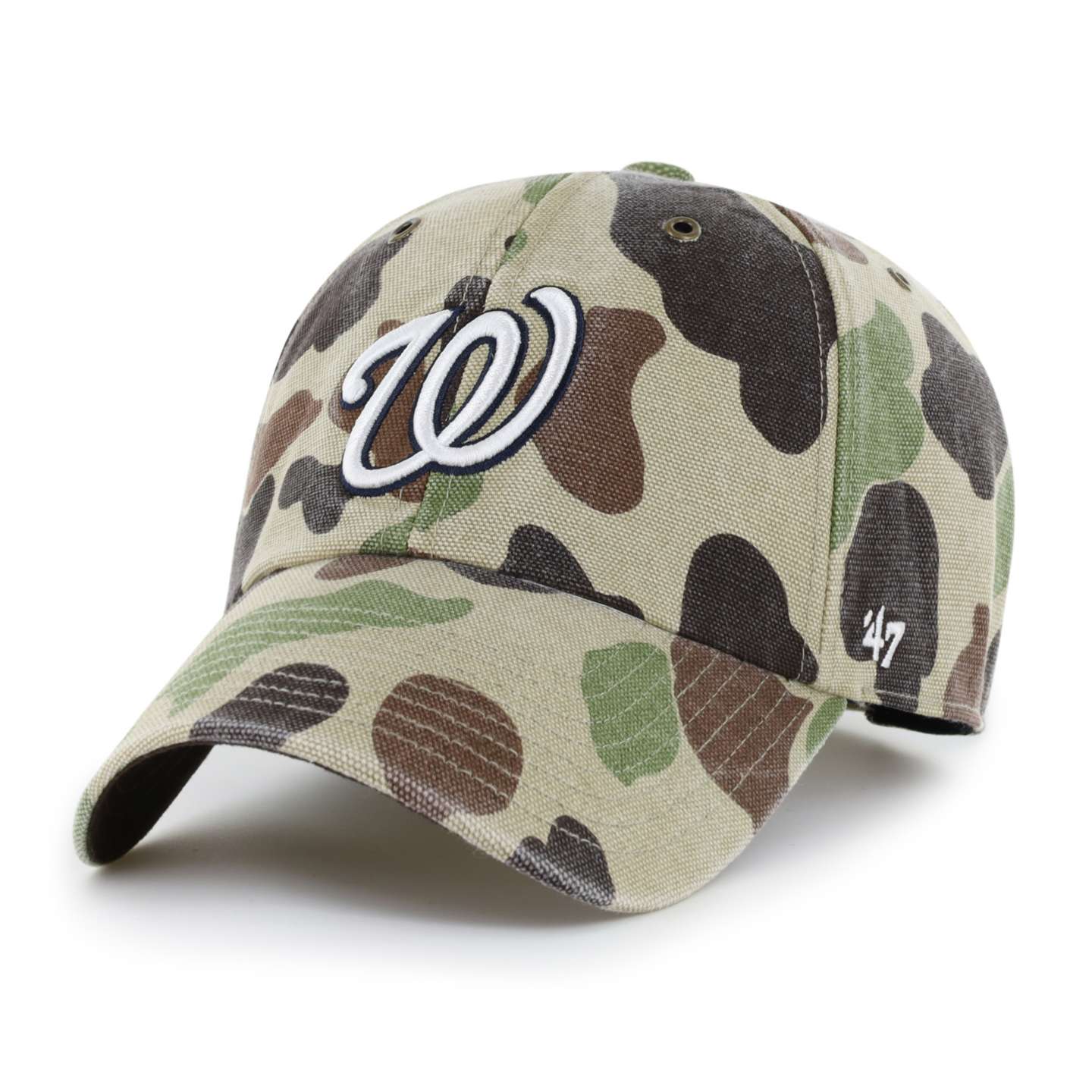 Мужская бейсболка '47 Washington Nationals Camo Clean Up для Carhartt, цвет: Камуфляжный — фото 1