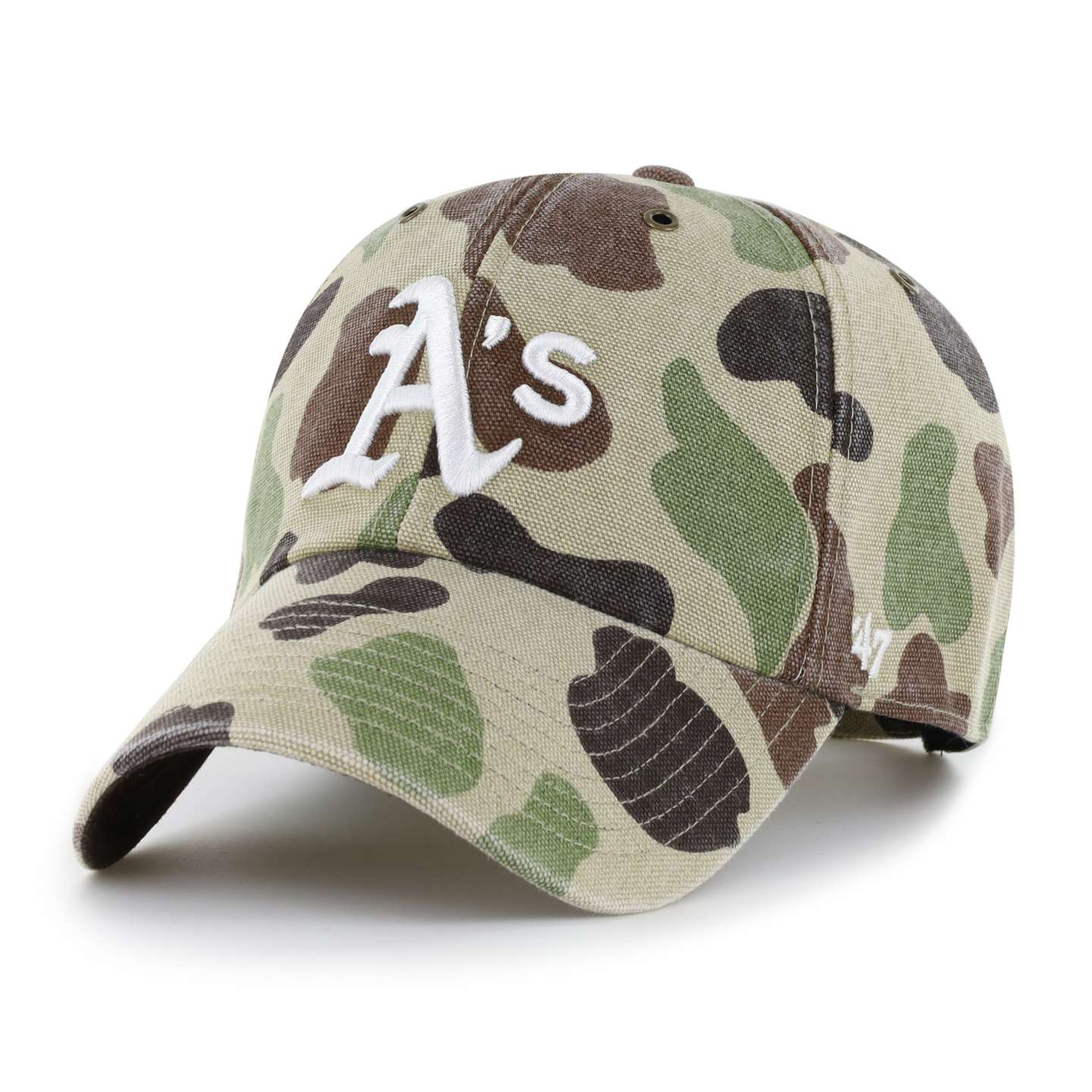 Бейсболка '47 Athletics Baseball Camo Clean Up для Carhartt, цвет: Камуфляжный — фото 1