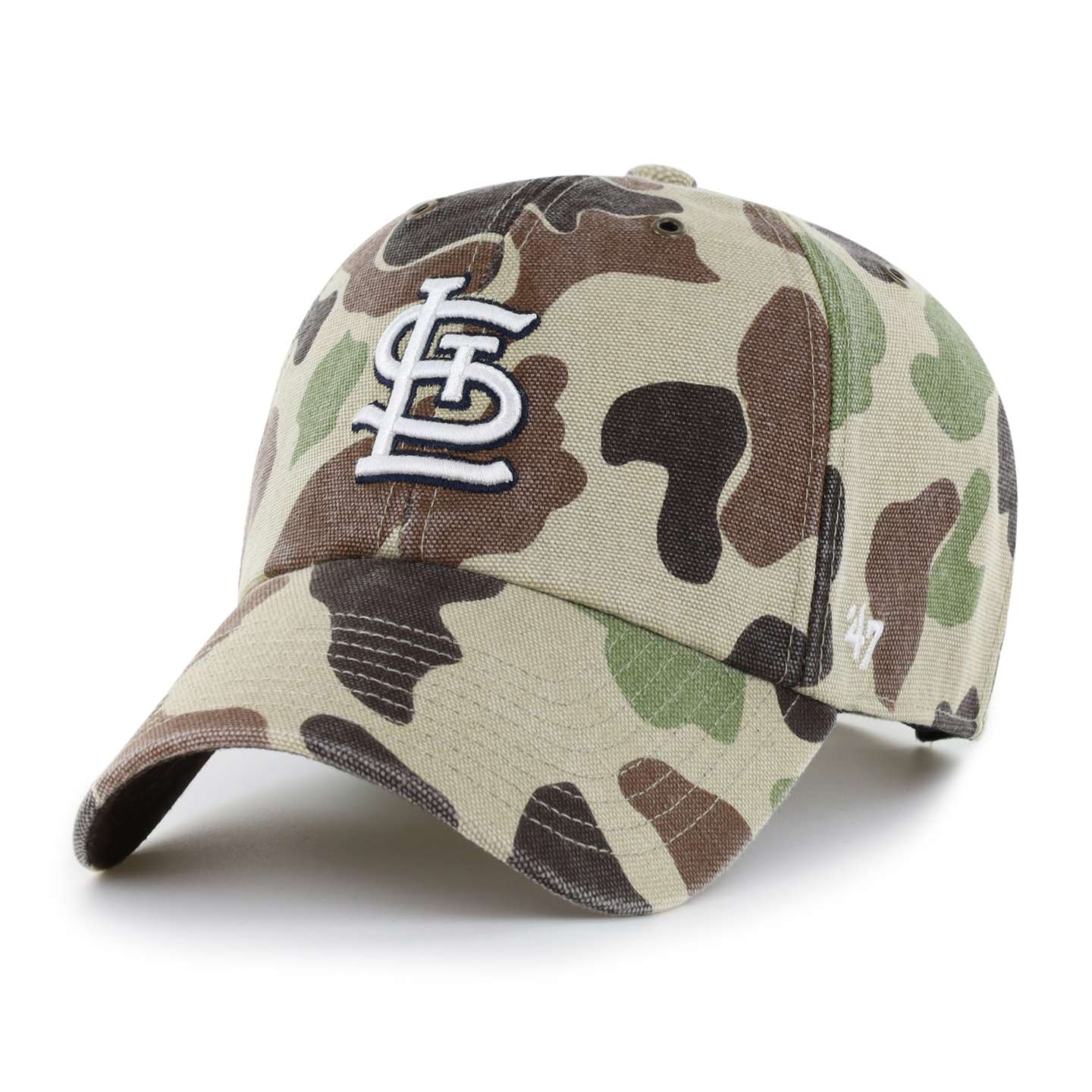 Мужская бейсболка '47 St. Louis Cardinals Camo Clean Up для Carhartt, цвет: Камуфляжный — фото 1