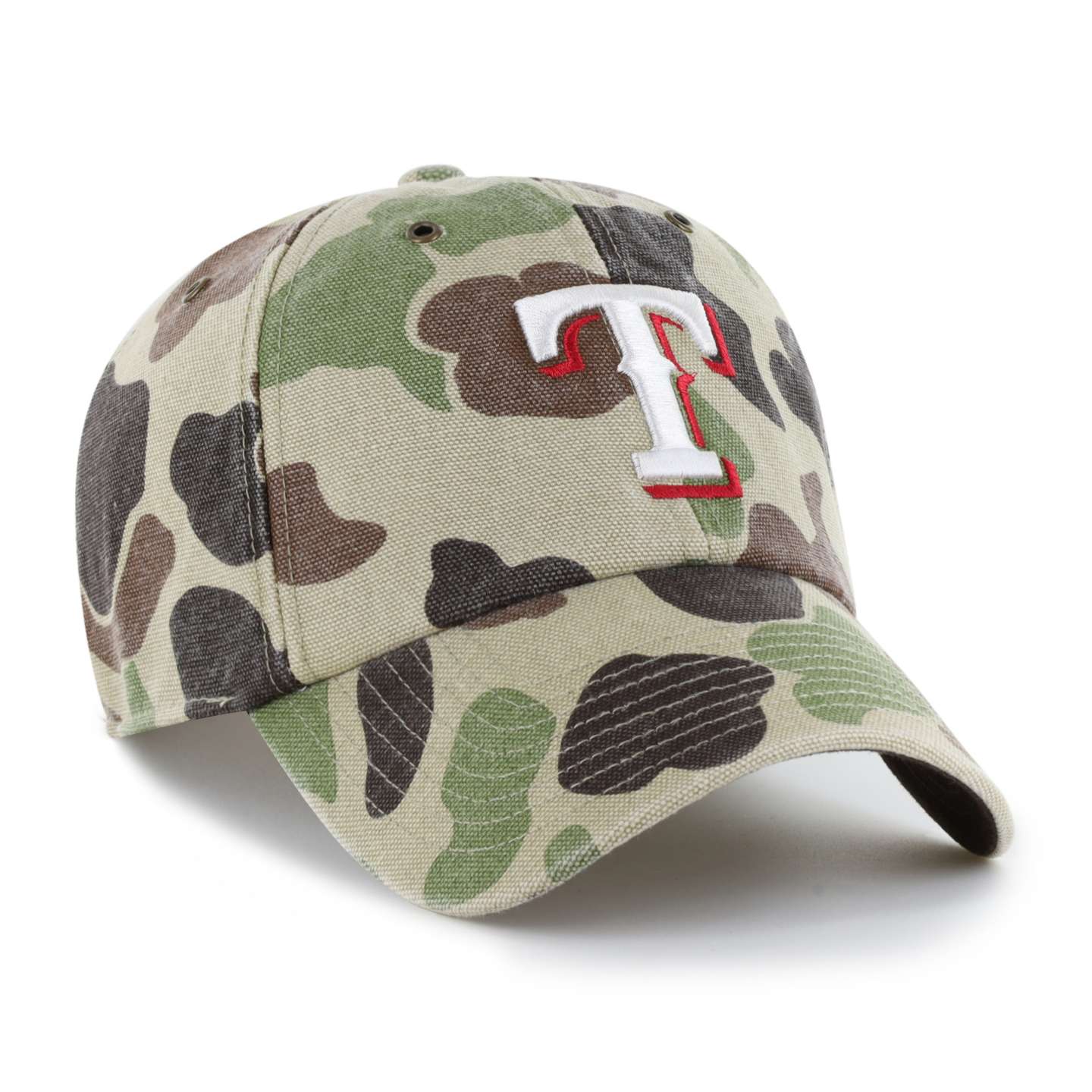 Мужская бейсболка '47 Texas Rangers Camo Clean Up для Carhartt, цвет: Камуфляжный — фото 4