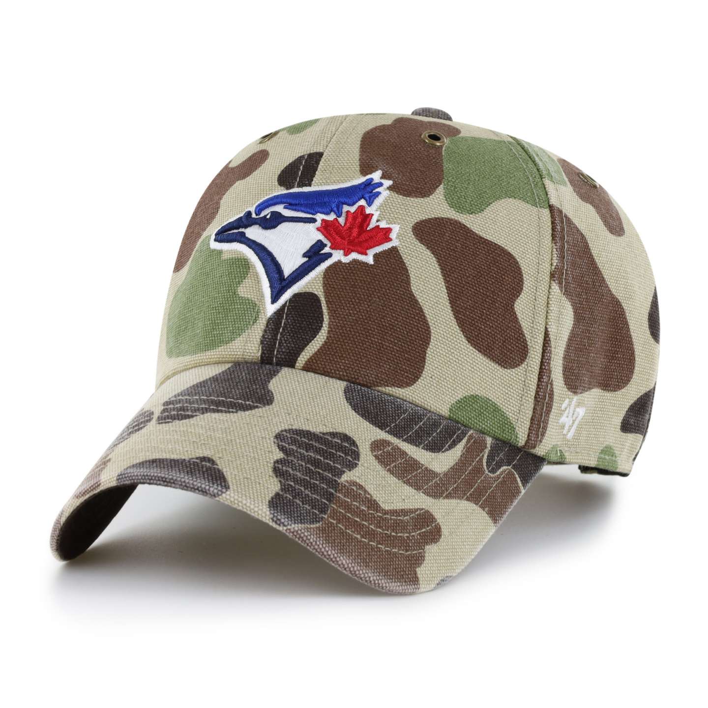 Мужская бейсболка '47 Toronto Blue Jays Camo Clean Up для Carhartt, цвет: Камуфляжный — фото 1