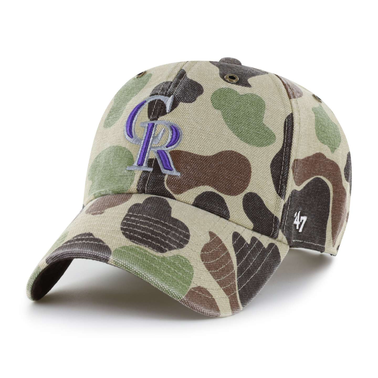 Бейсболка '47 Colorado Rockies Camo Clean Up для Carhartt, цвет: Камуфляжный — фото 1