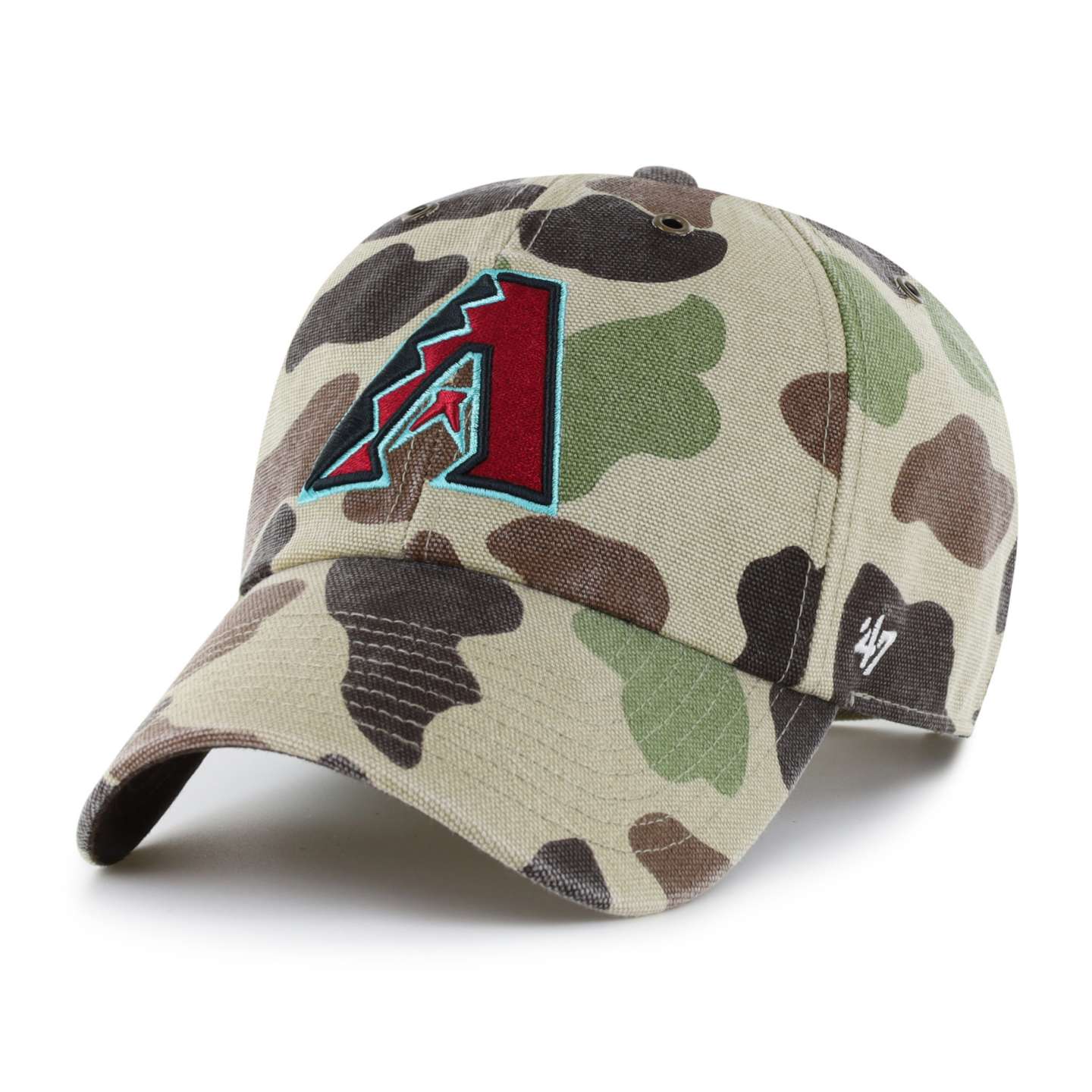 Бейсболка '47 Arizona Diamondbacks Camo Clean Up для Carhartt, цвет: Камуфляжный — фото 1