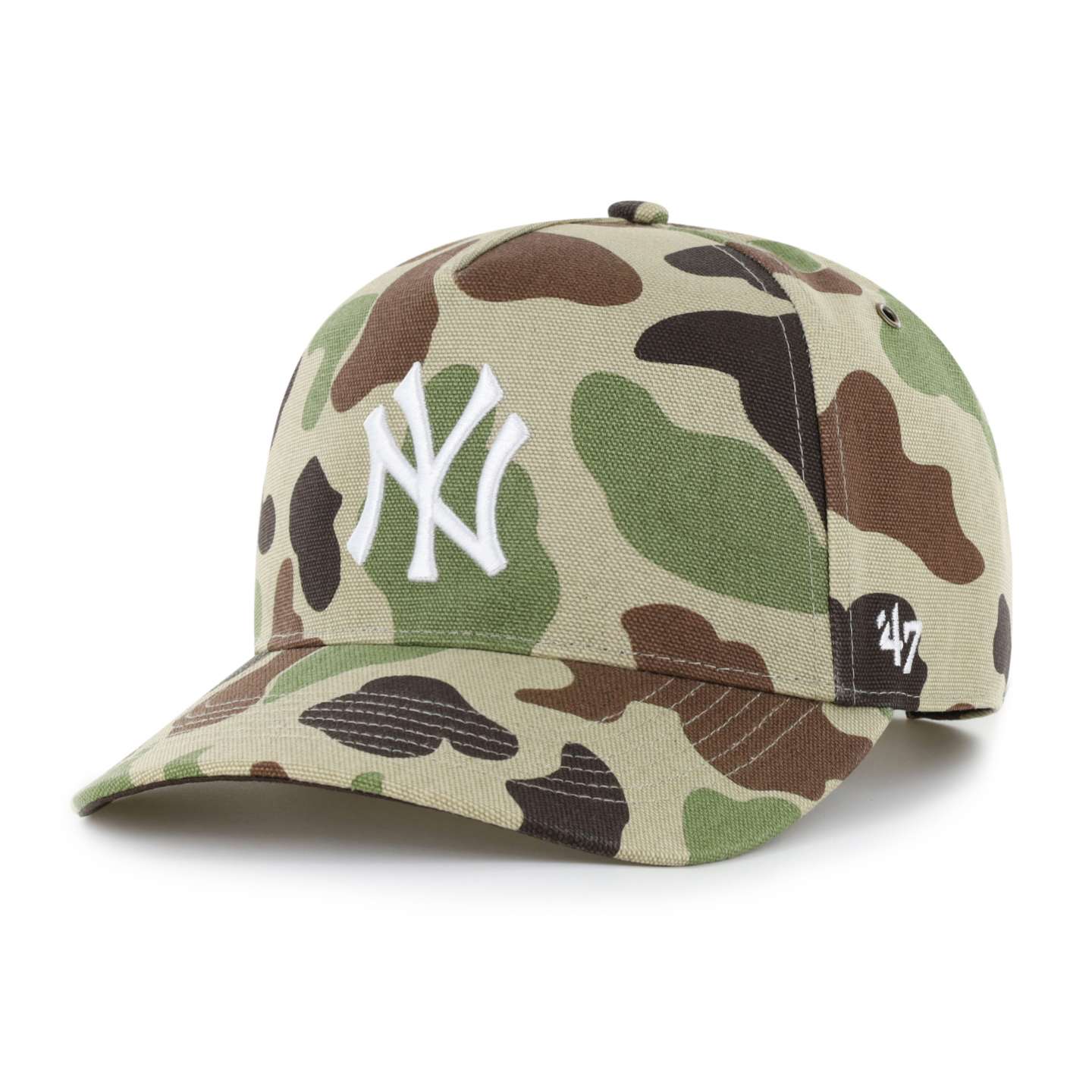 Мужская бейсболка '47 New York Yankees Camo Hitch для Carhartt, цвет: Камуфляжный — фото 1