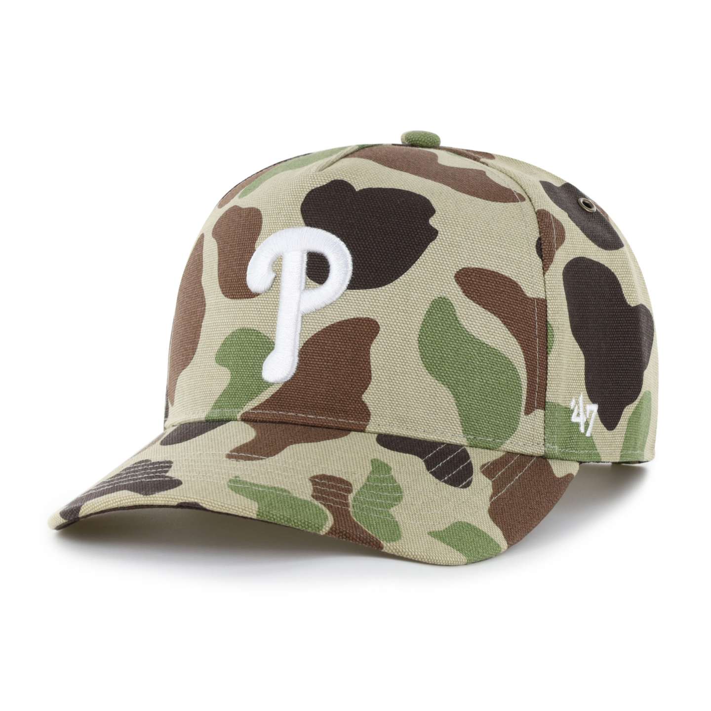 Мужская бейсболка '47 Philadelphia Phillies Camo Hitch для Carhartt, цвет: Камуфляжный — фото 1