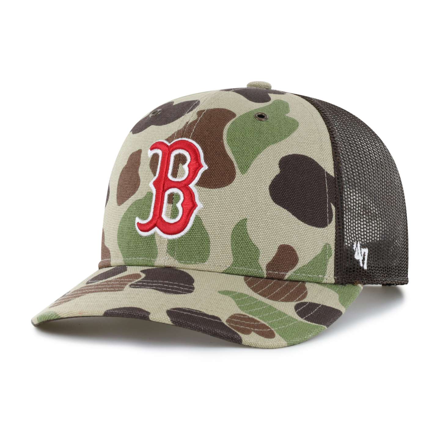 Кепка-тракер '47 Boston Red Sox Camo Trucker для Carhartt, цвет: Камуфляжный — фото 1