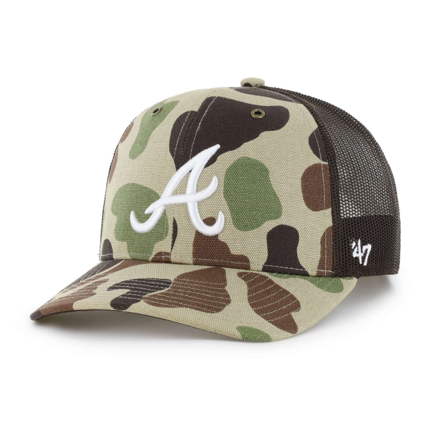 Кепка-тракер '47 Atlanta Braves Camo Trucker для Carhartt, цвет: Камуфляжный — фото 1