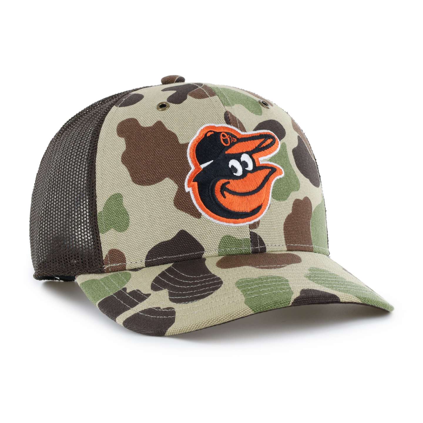 Кепка-тракер '47 Baltimore Orioles Camo Trucker для Carhartt, цвет: Камуфляжный — фото 4