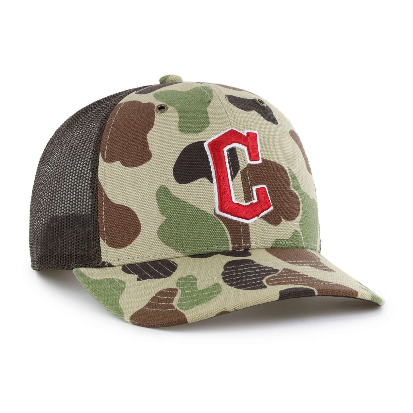 Кепка-тракер '47 Cleveland Guardians Camo Trucker для Carhartt, цвет: Камуфляжный — фото 4