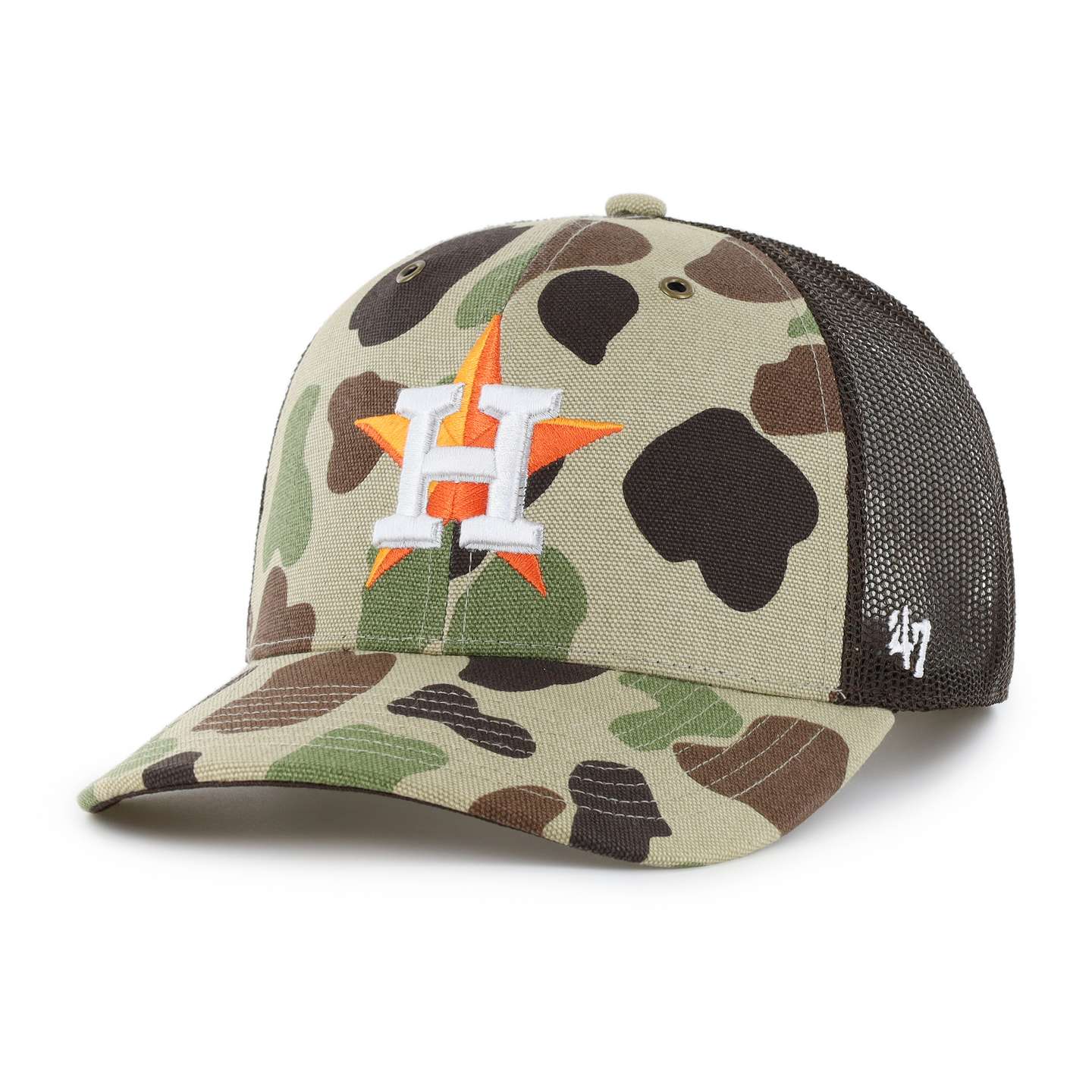 Мужская кепка-тракер '47 Houston Astros Camo Trucker для Carhartt, цвет: Камуфляжный — фото 1