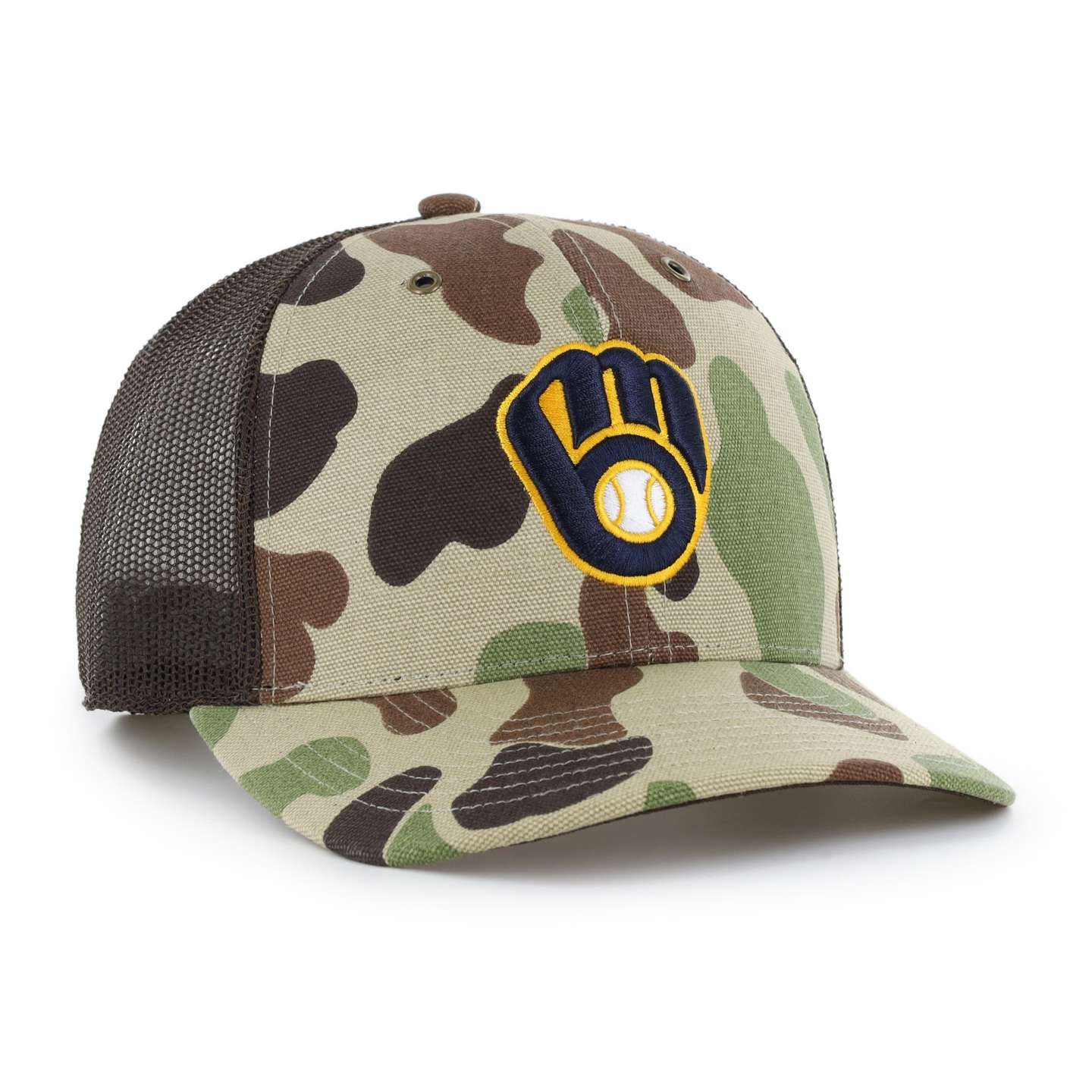 Мужская кепка-тракер '47 Milwaukee Brewers Camo Trucker для Carhartt, цвет: Камуфляжный — фото 4