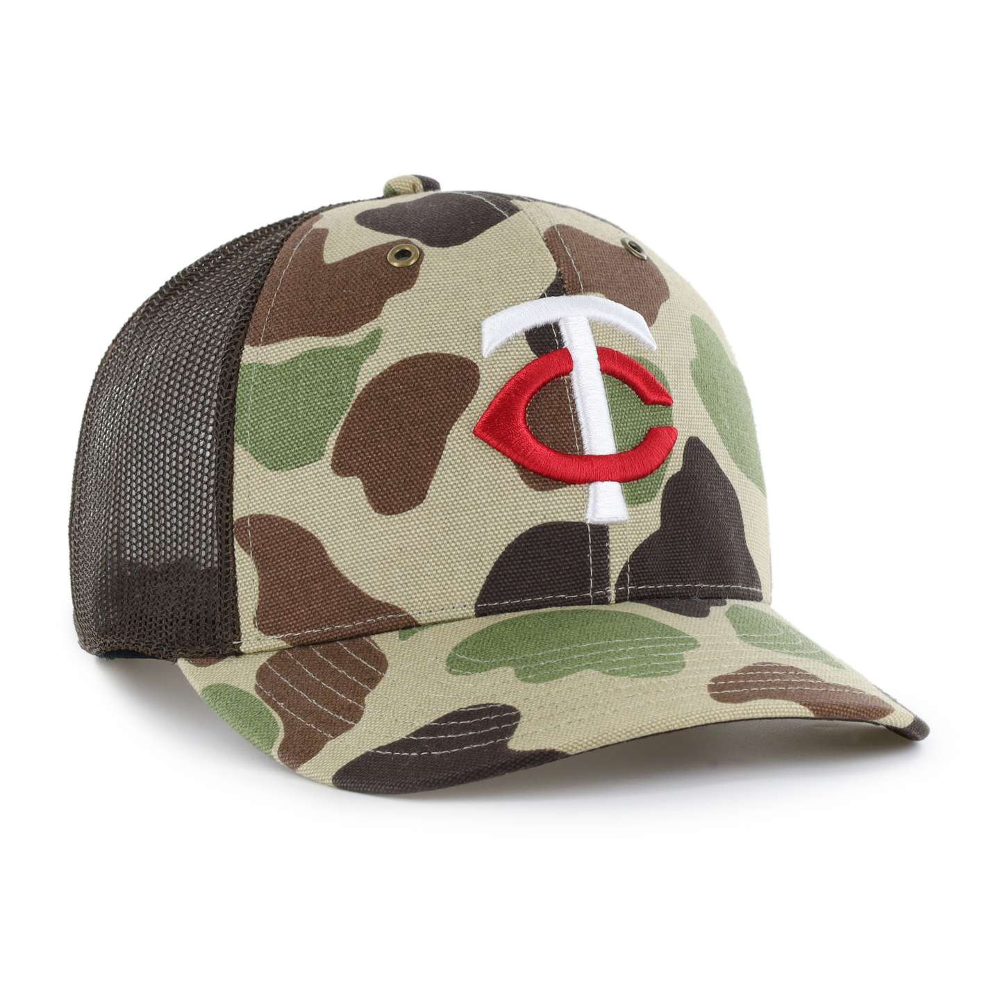 Мужская кепка-тракер '47 Minnesota Twins Camo Trucker для Carhartt, цвет: Камуфляжный — фото 4