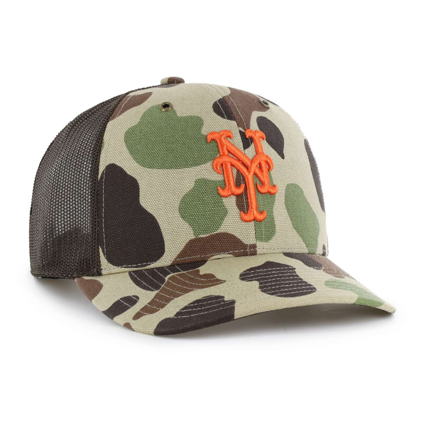 Мужская кепка-тракер '47 New York Mets Camo Trucker для Carhartt, цвет: Камуфляжный — фото 4