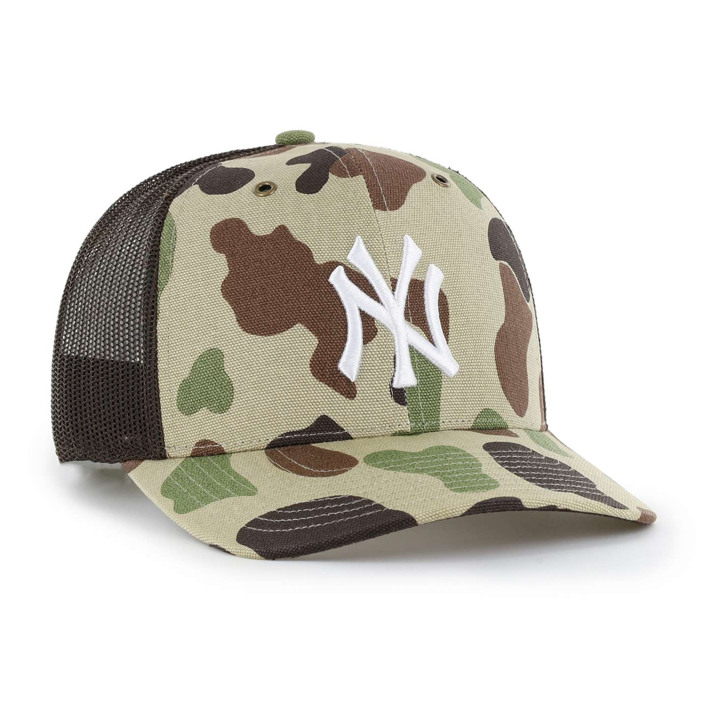 Мужская кепка-тракер '47 New York Yankees Camo Trucker для Carhartt, цвет: Камуфляжный — фото 4