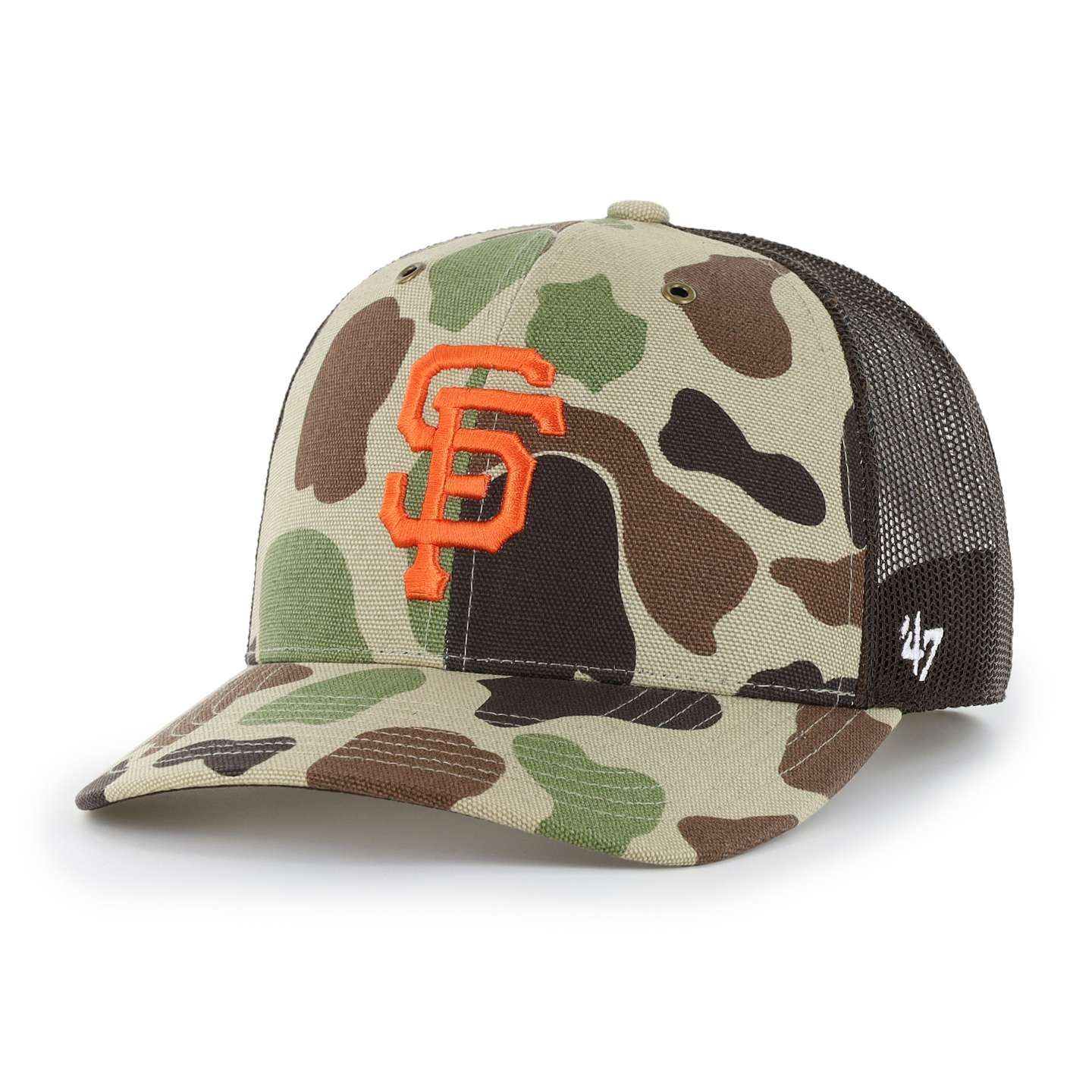 Мужская кепка-тракер '47 San Francisco Giants Camo Trucker для Carhartt, цвет: Камуфляжный — фото 1