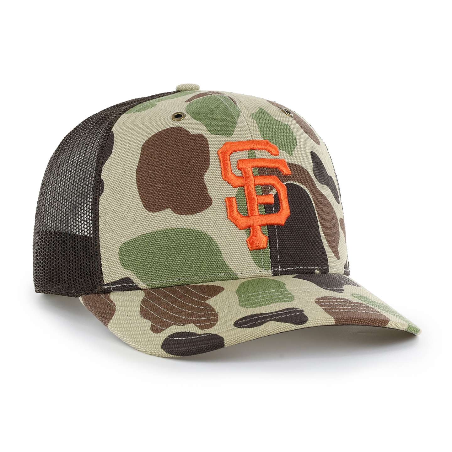 Мужская кепка-тракер '47 San Francisco Giants Camo Trucker для Carhartt, цвет: Камуфляжный — фото 4