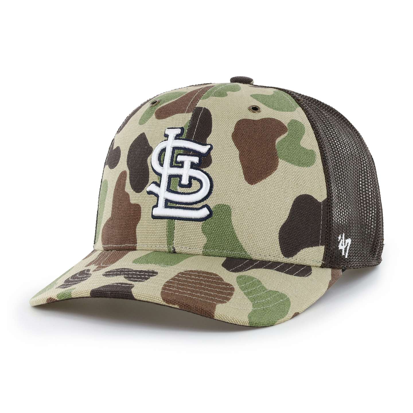 Мужская кепка-тракер '47 St. Louis Cardinals Camo Trucker для Carhartt, цвет: Камуфляжный — фото 1