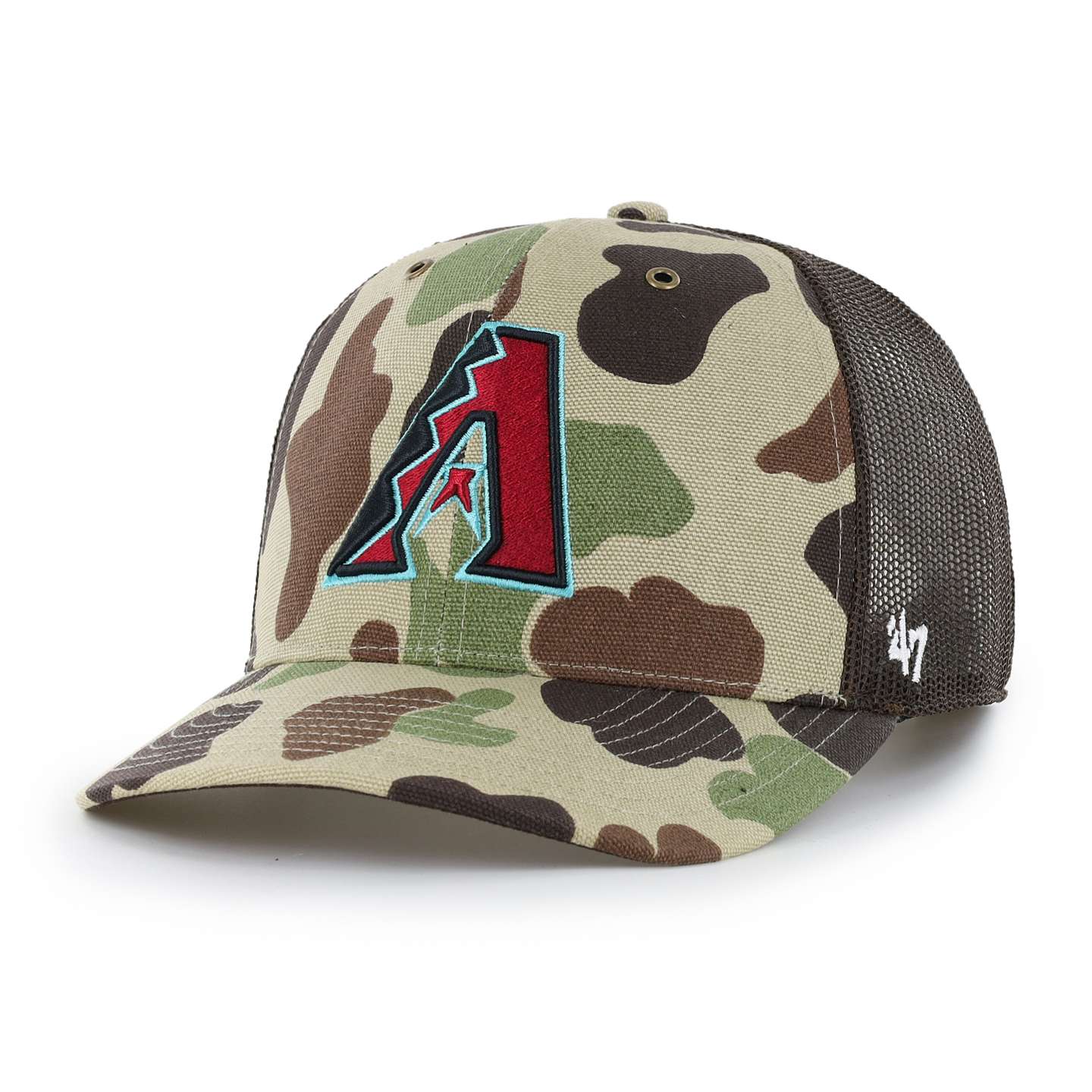 Кепка-тракер '47 Arizona Diamondbacks Camo Trucker для Carhartt, цвет: Камуфляжный — фото 1