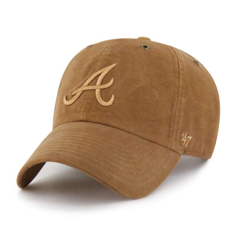 Carhartt  Worn Brown Atlanta Braves '47 Dyed Clean Up