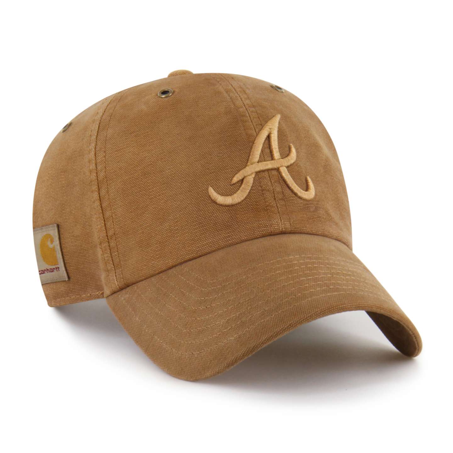 Окрашенная бейсболка '47 Atlanta Braves Clean Up для Carhartt, цвет: Коричневый — фото 4