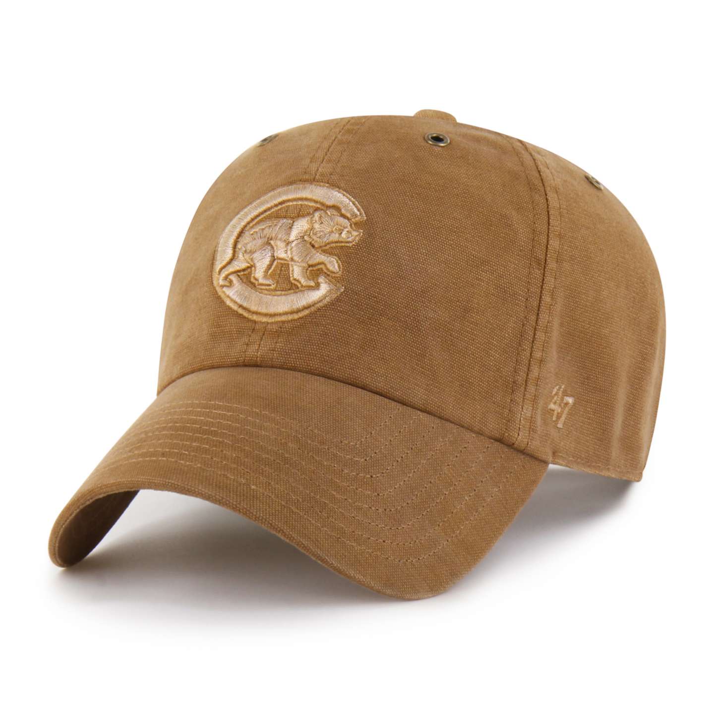 Окрашенная бейсболка '47 Chicago Cubs Clean Up для Carhartt, цвет: Коричневый — фото 1