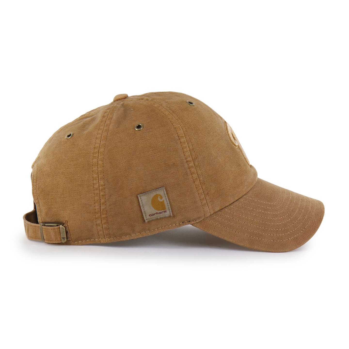 Бейсболка Carhartt Washington Nationals '47 Clean Up, окрашенная, цвет: Коричневый — фото 5