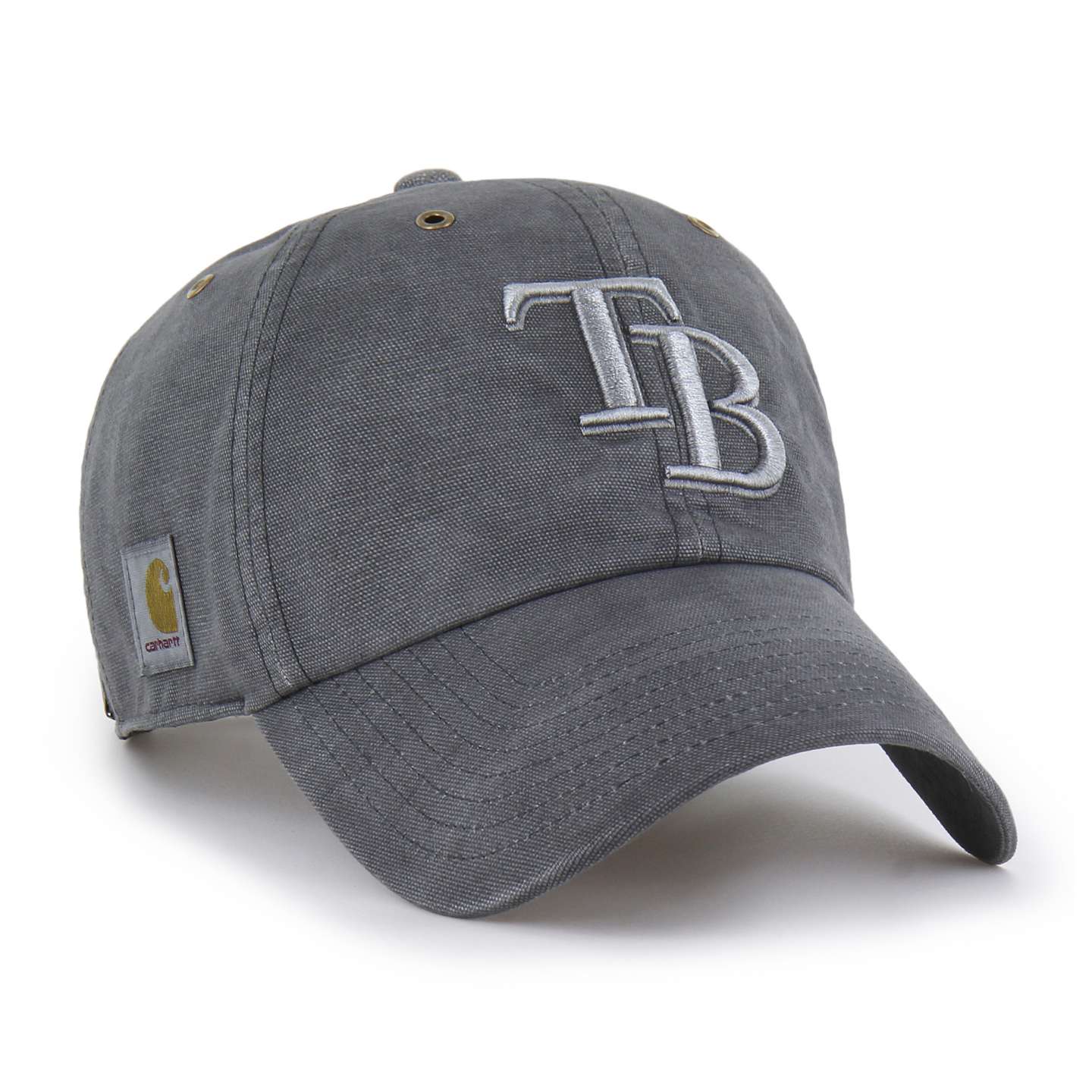 Бейсболка Carhartt Tampa Bay Rays '47 Clean Up, окрашенная, цвет: Теневой — фото 4