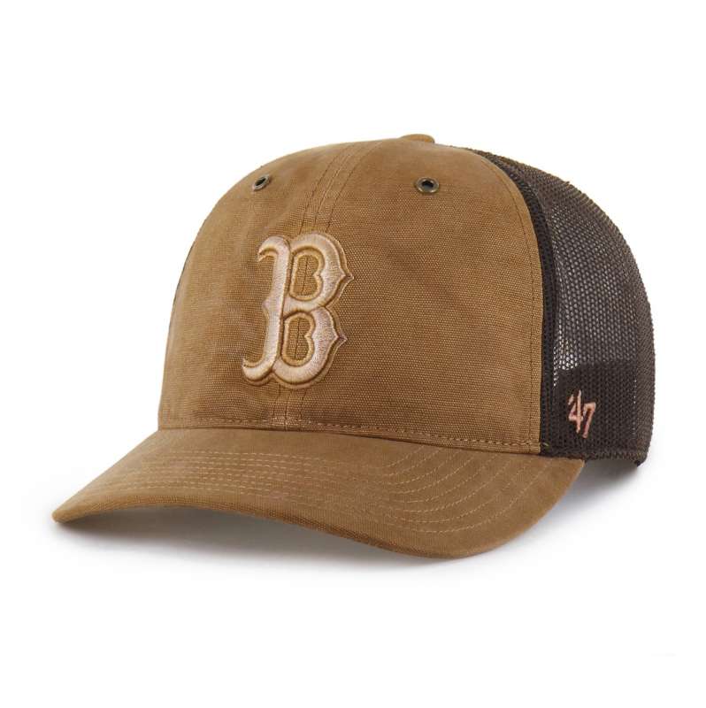 Carhartt  Worn Brown Boston Red Sox '47 Dyed Trucker Relaxed Fit