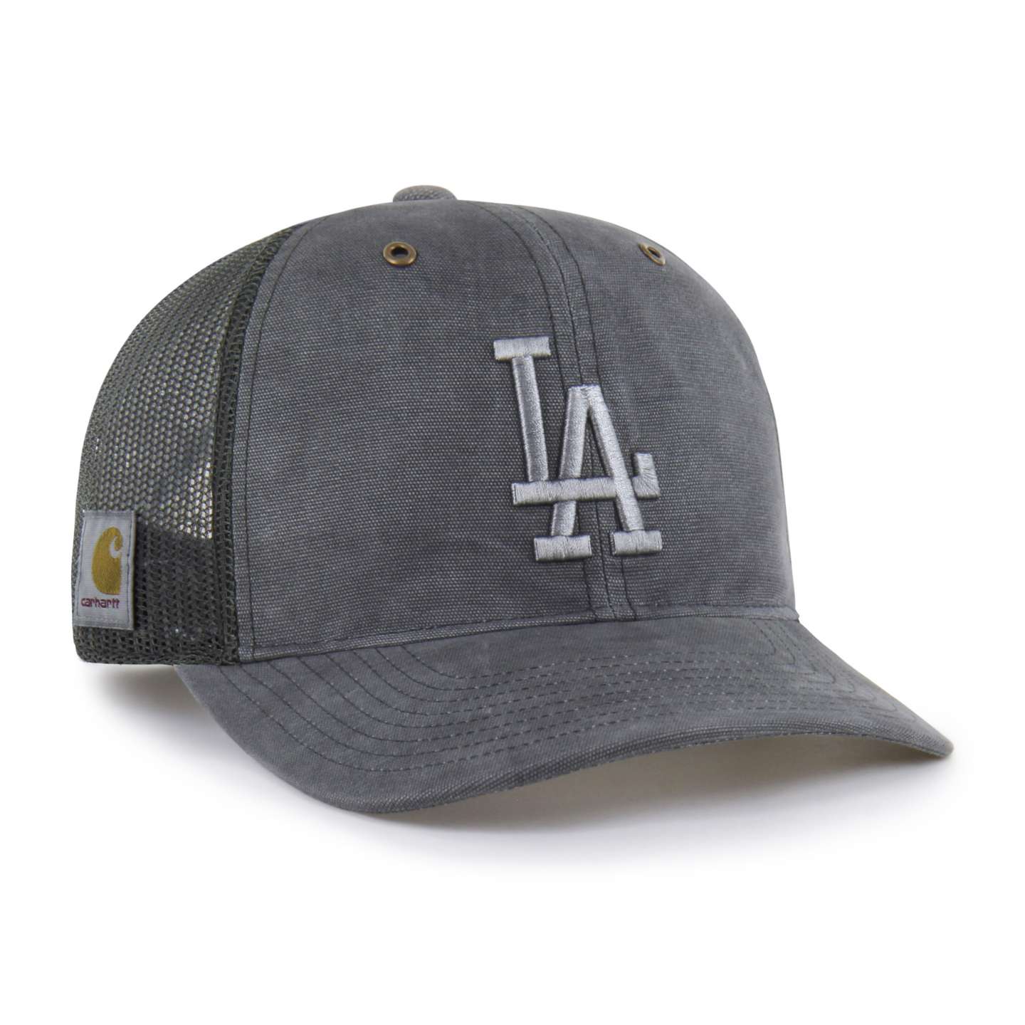 Мужская кепка Carhartt Los Angeles Dodgers '47 Trucker, цвет: Теневой — фото 4