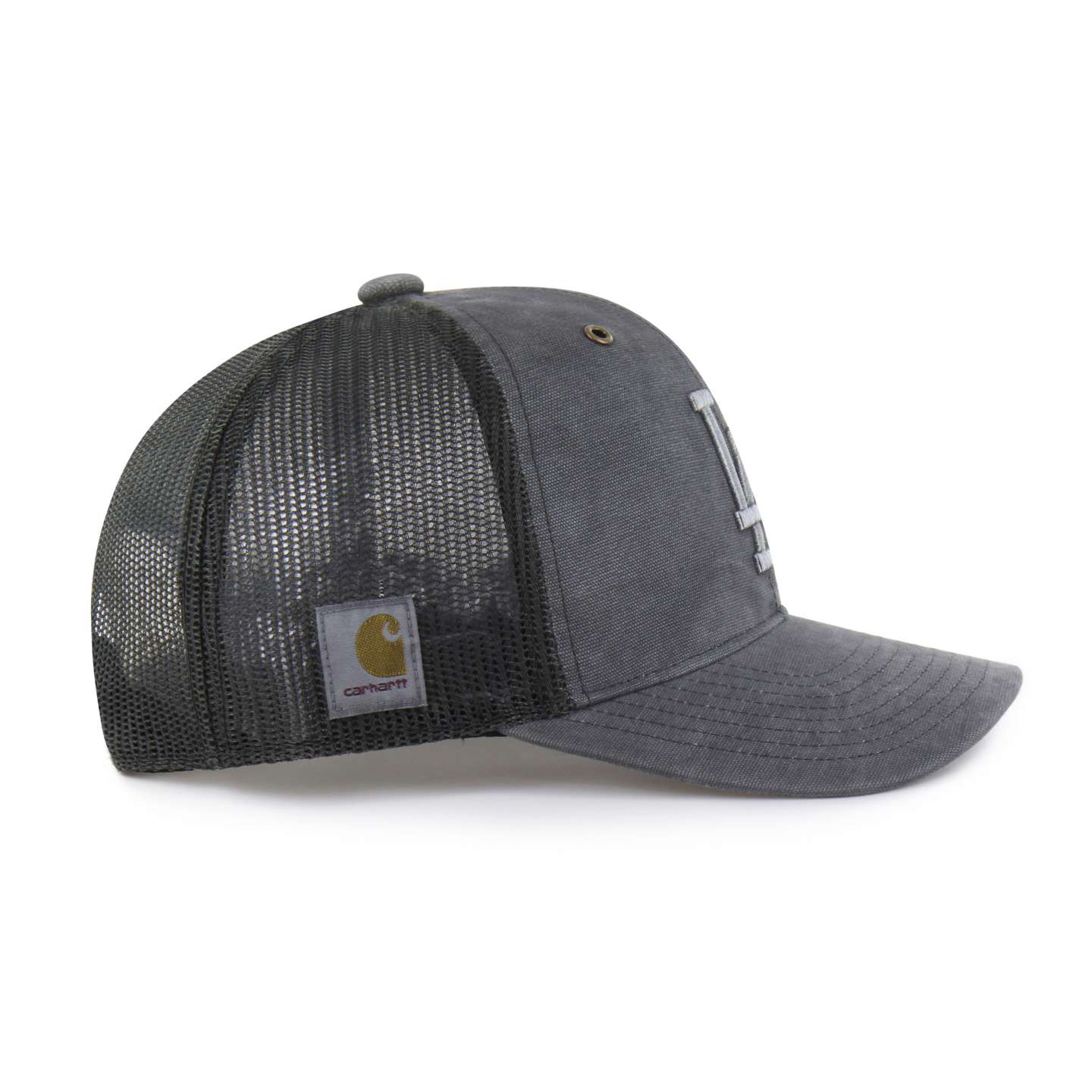 Мужская кепка Carhartt Los Angeles Dodgers '47 Trucker, цвет: Теневой — фото 5