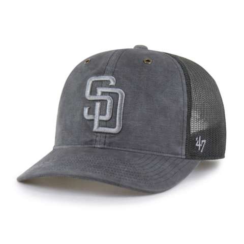 Кепка-тракер Carhartt San Diego Padres '47 Trucker, окрашенная, свободного кроя, цвет: Теневой