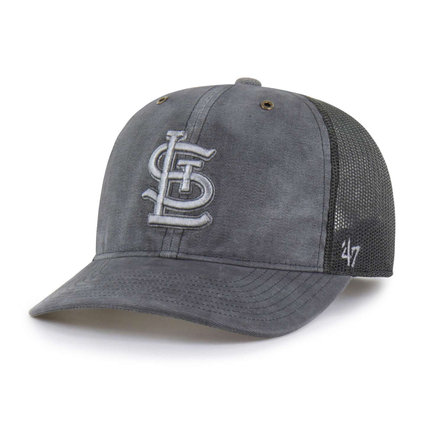Кепка-тракер Carhartt St. Louis Cardinals '47 Trucker, окрашенная, свободного кроя, цвет: Теневой — фото 1