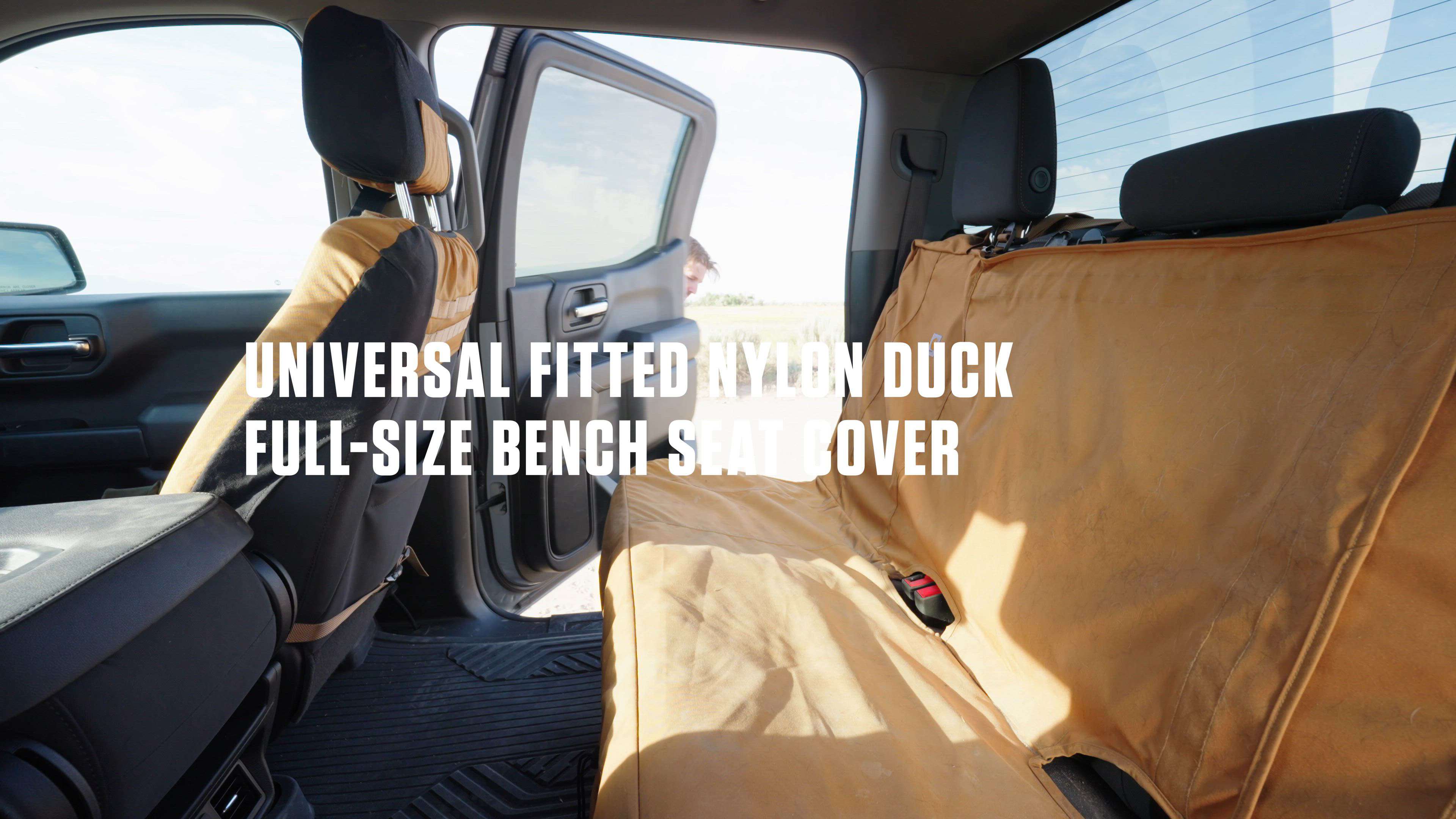 Additional thumbnail 2 of Universal Fitted Nylon Duck Full-Size Bench Seat Cover