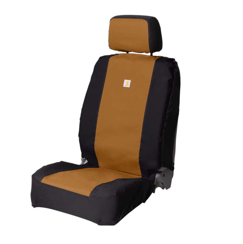 Carhartt  Carhartt Brown/Black Universal Fitted Nylon Duck Bucket Seat Cover