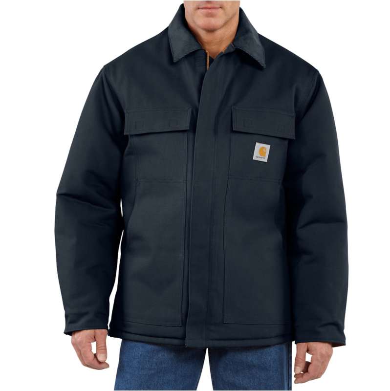 Carhartt  Dark Navy Loose Fit Firm Duck Insulated Traditional Coat - 3 Warmest Rating