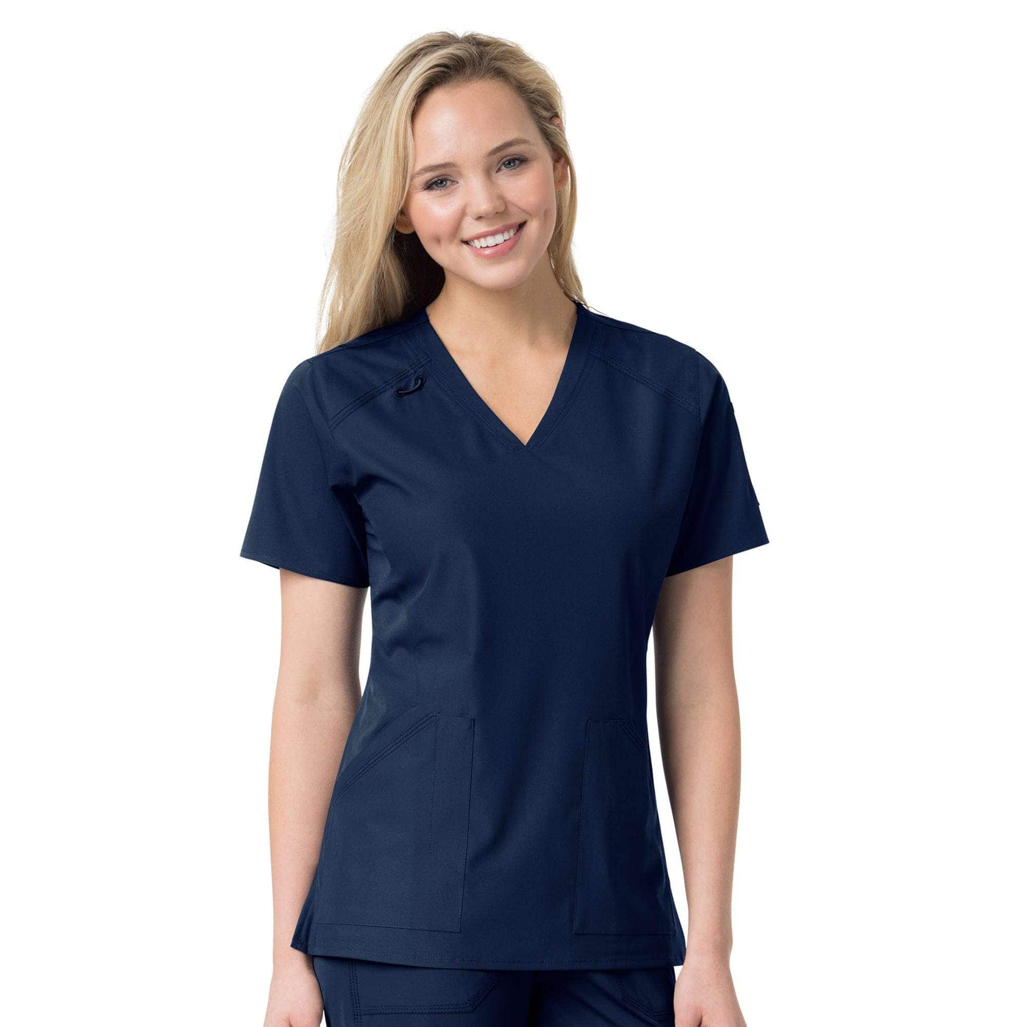 Additional thumbnail 1 of Women's Force Liberty Twill V-Neck Scrub Top
