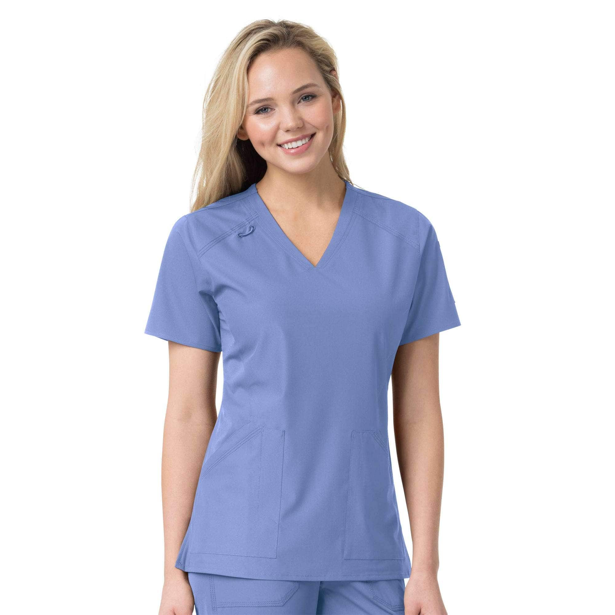 Additional thumbnail 1 of Women's Force Liberty Twill V-Neck Scrub Top