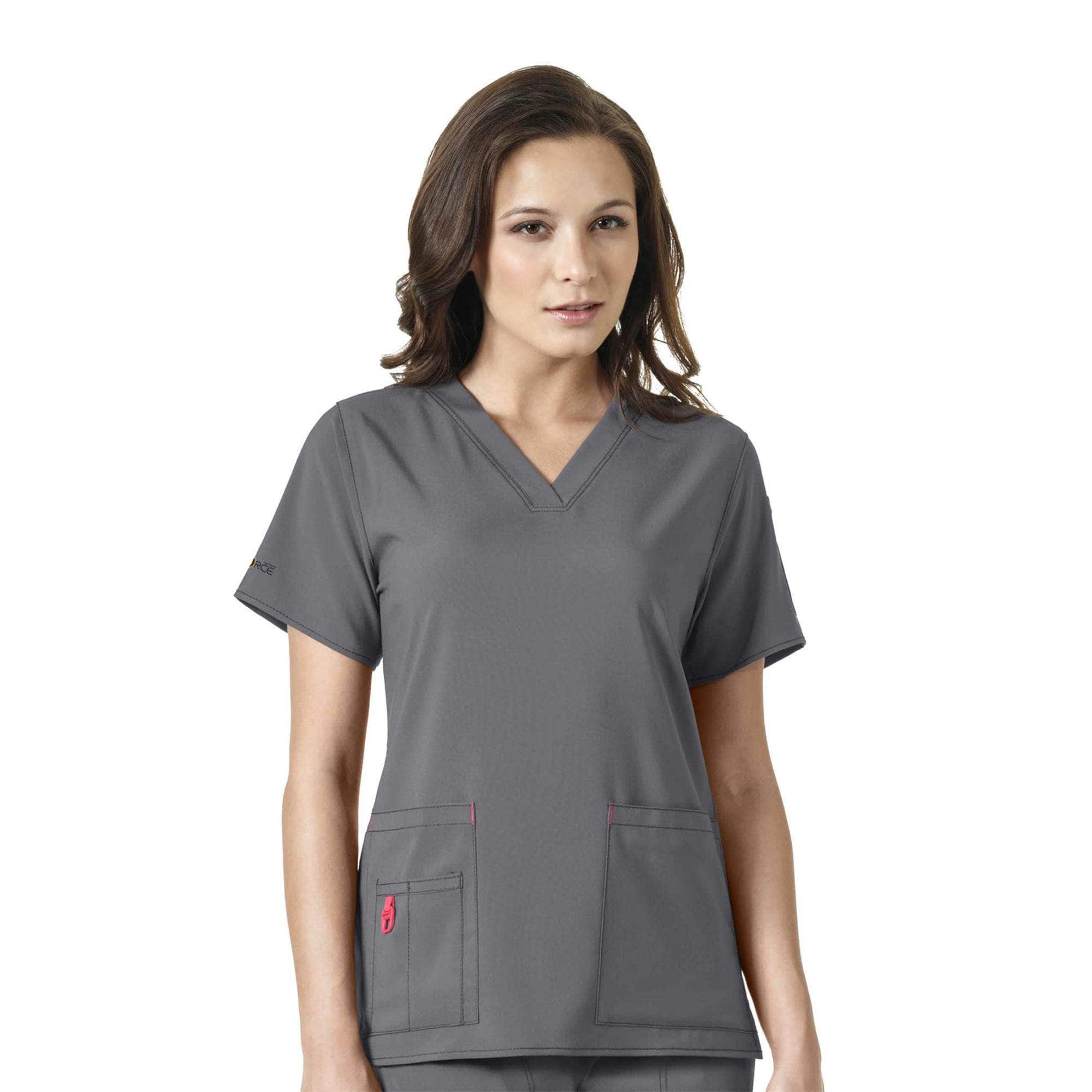 Additional thumbnail 1 of Women's Force Cross-Flex V-Neck Scrub Top